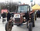 Марш протеста балтийских фермеров на тракторе "Беларусь"
